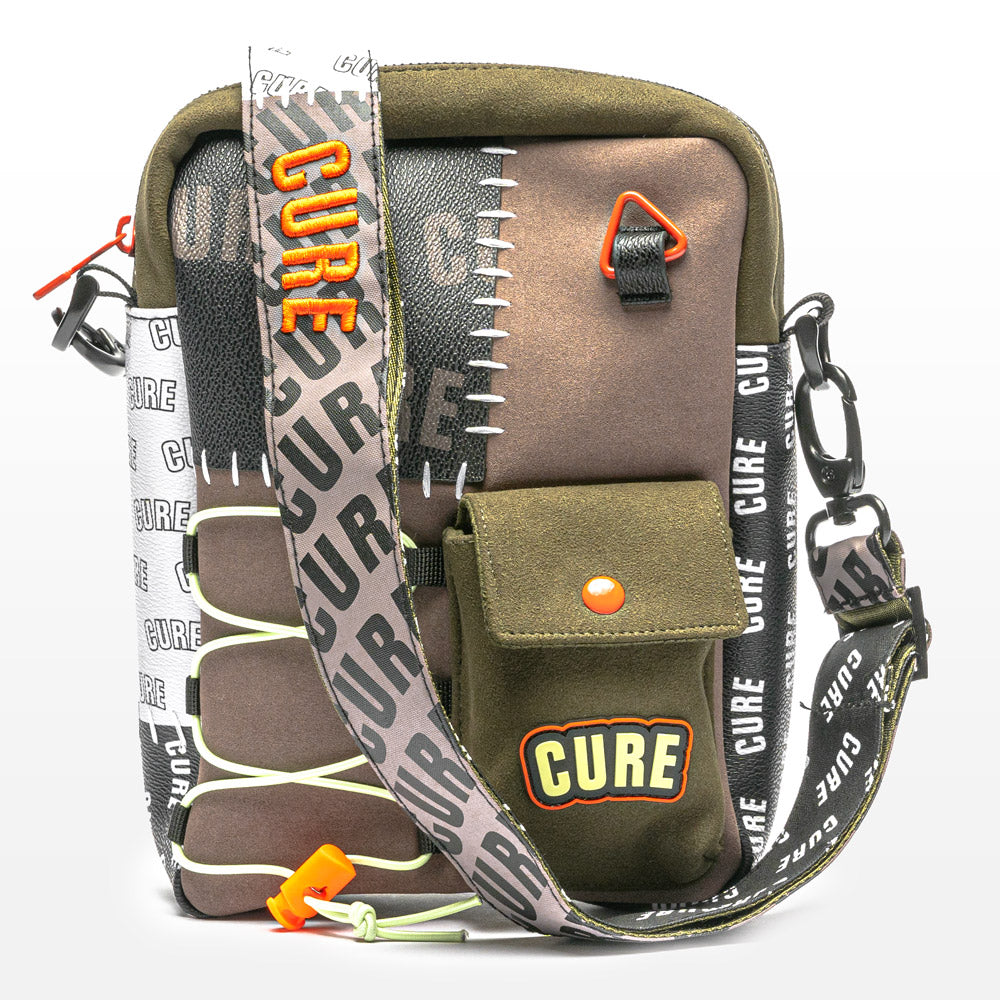 Dark Patchwork Mini Messenger