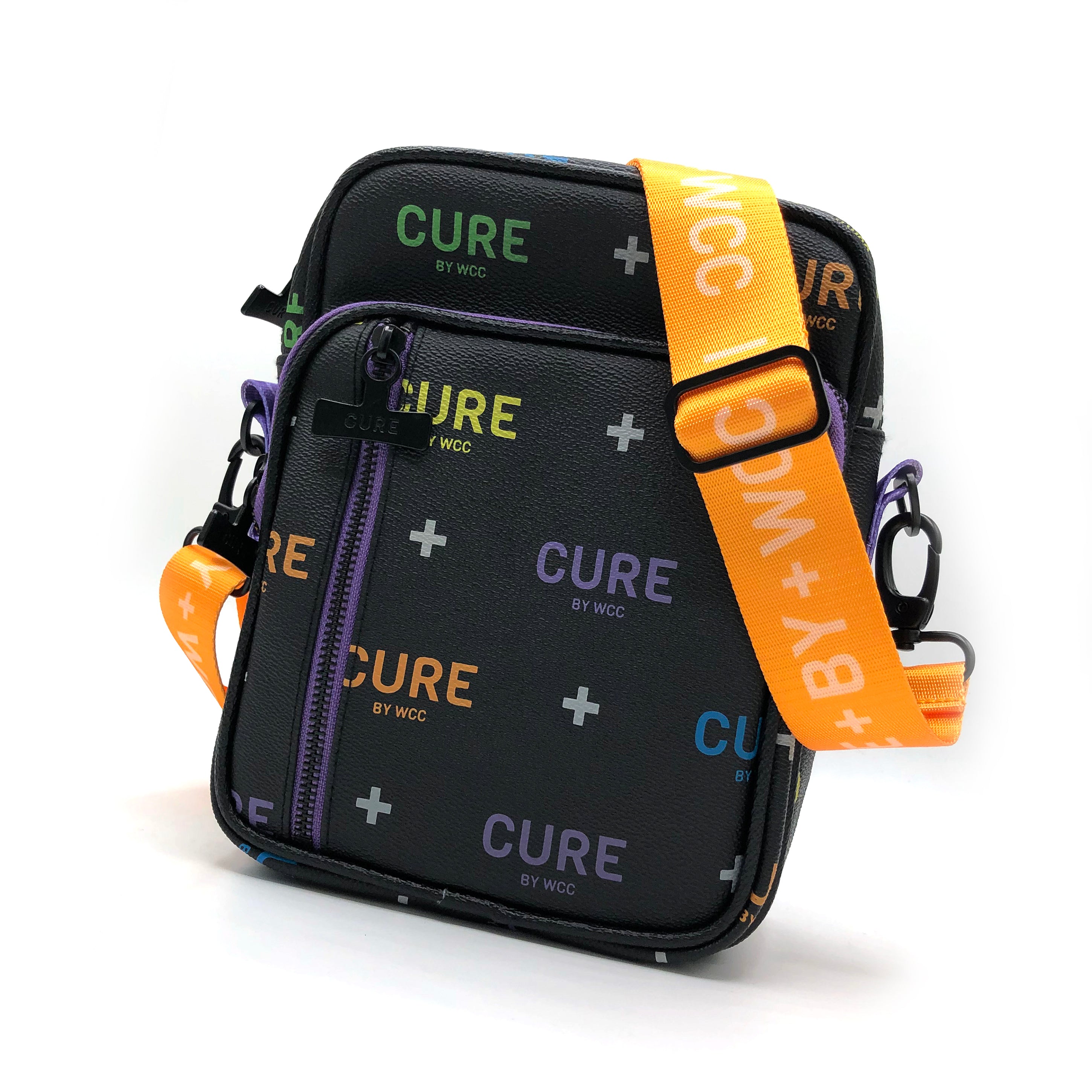 Logo Mini Messenger Bag - Black/Purple